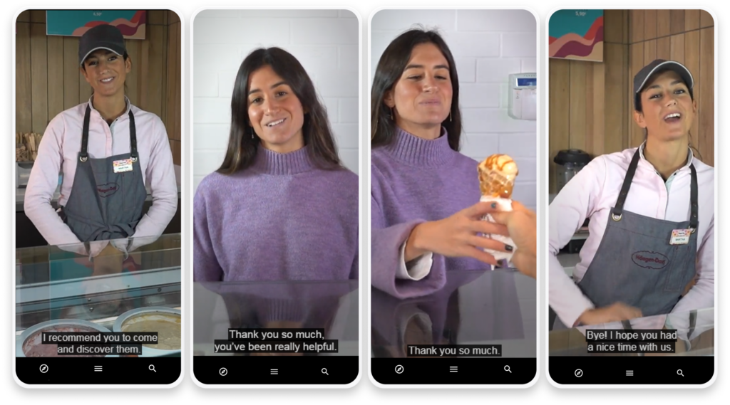 Häagen-Dazs mobile learning app