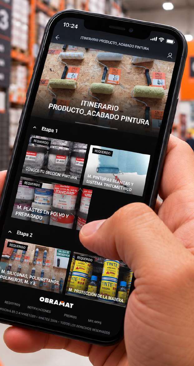 Product learning path in the OBRAMAT mobile campus